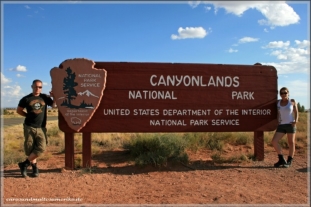 Entering Canyonlands NP