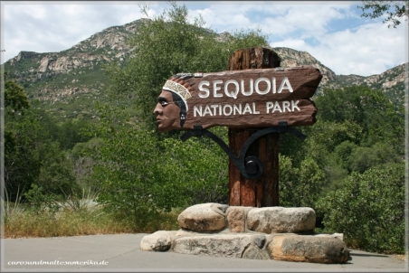 Entering Sequoia National Park